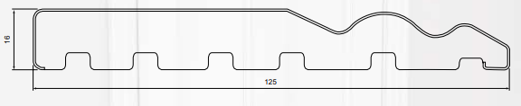 PVC 125mm White Skirting Board 5M Length