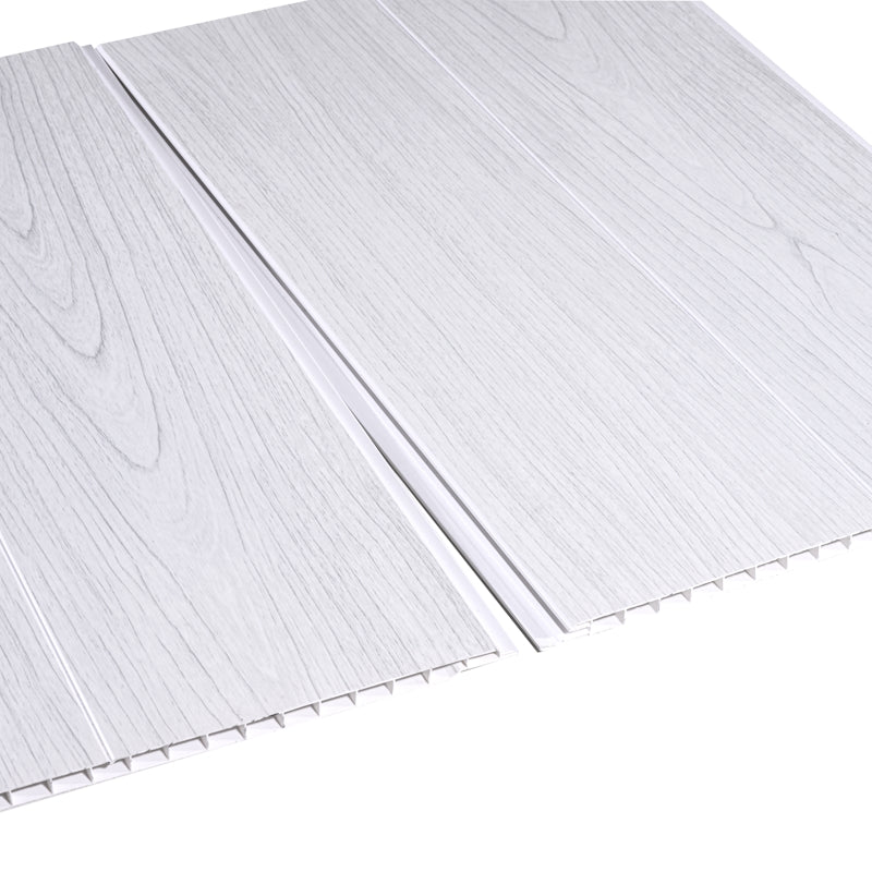 Ultra White Ash PVC Ceiling (Pack 4) - Satin 4m x 250mm