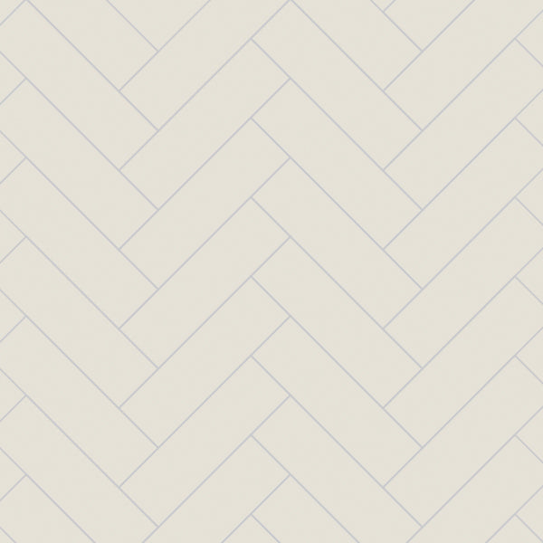 White Grey - Herringbone Tile