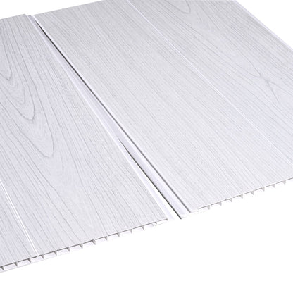 Ultra White Ash PVC Ceiling (Pack 4) - Satin 4m x 250mm