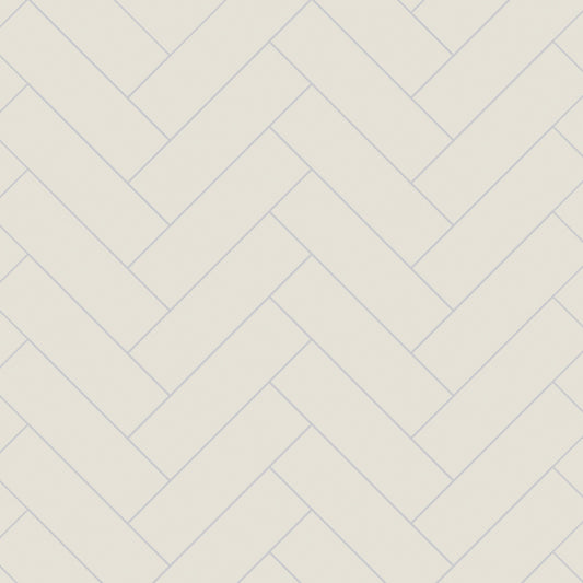White Grey - Herringbone Tile
