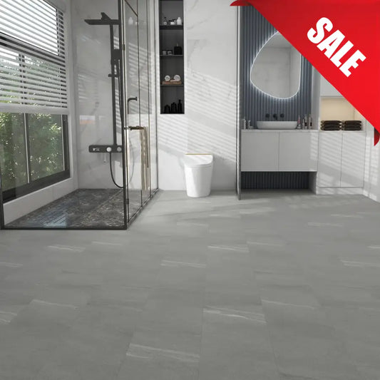 Rhino Nimbus Light Grey Tile Spc Hyrdostone